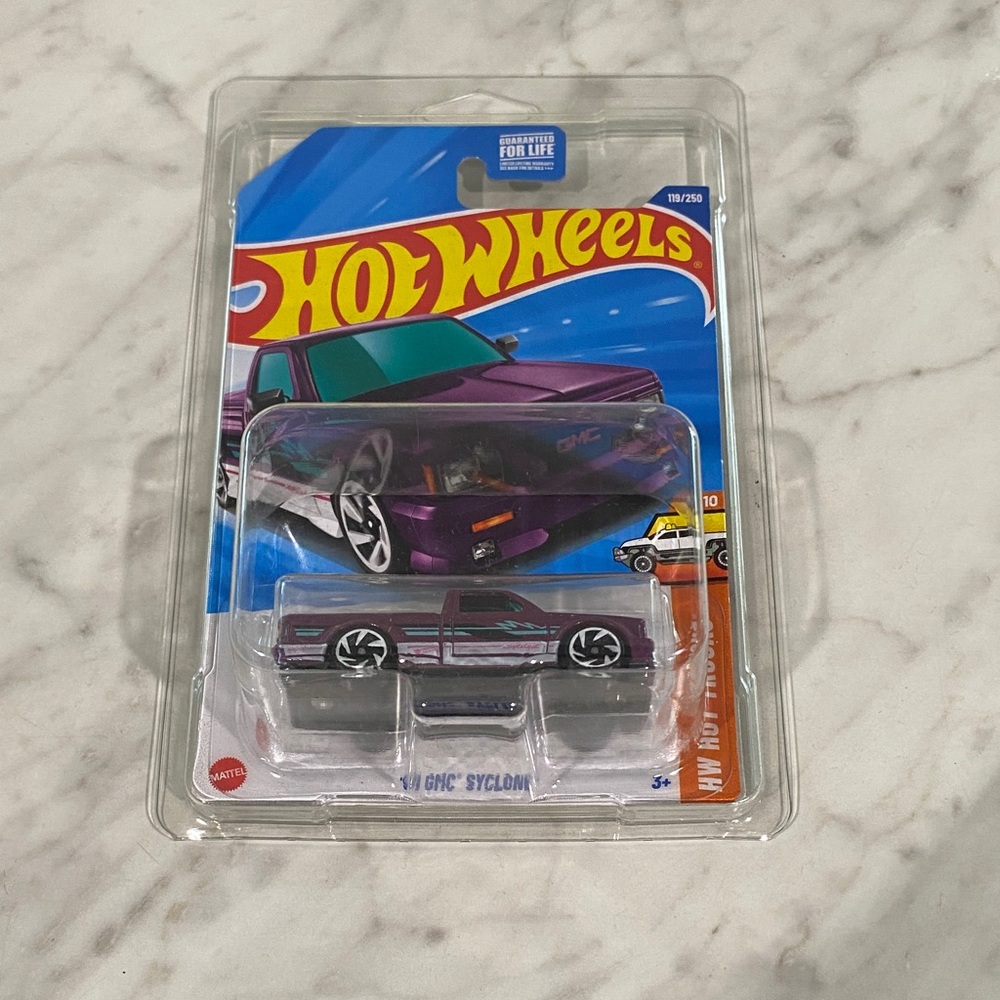 Hot Wheels Purple GMC Syclone Toy Car